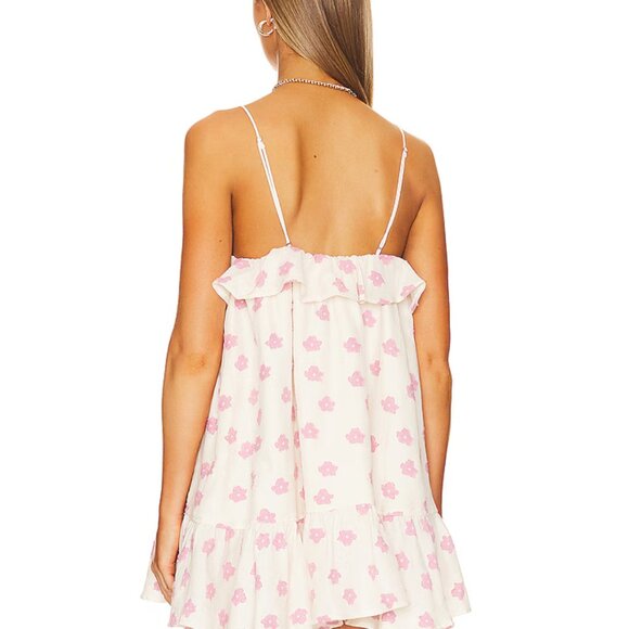 Olea Mini Dress - For Love & Lemons - Pink Mini - NWT - Picture 4 of 5